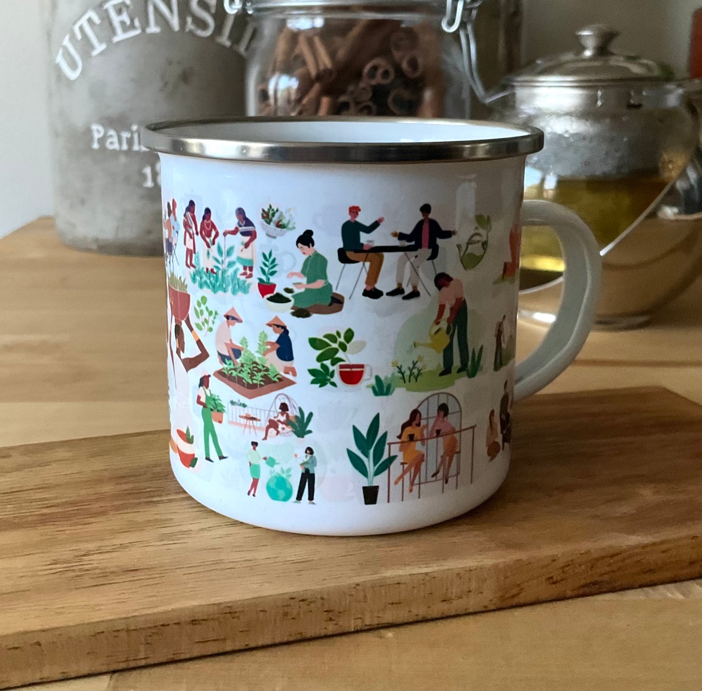 Tea Lovers Enamel Mug